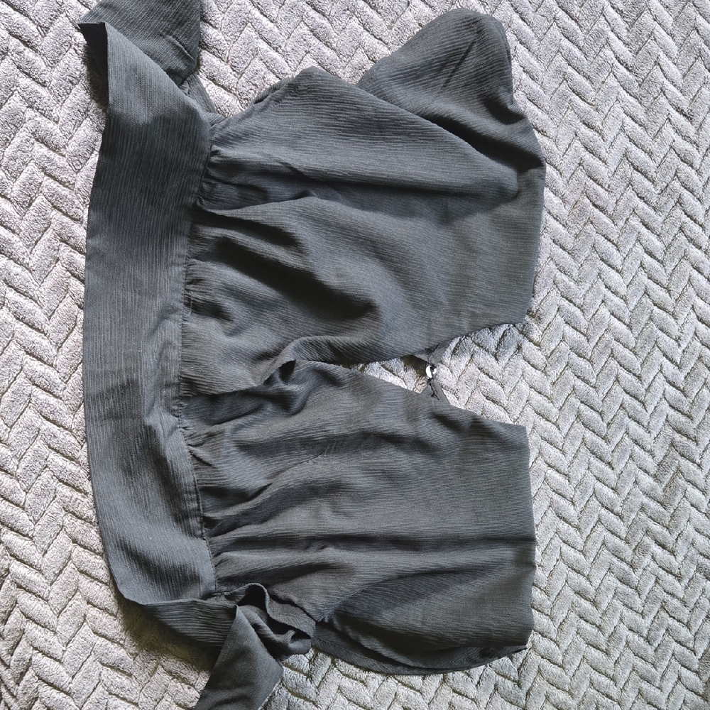 SHEIN Charcoal Gray Women's Blouse